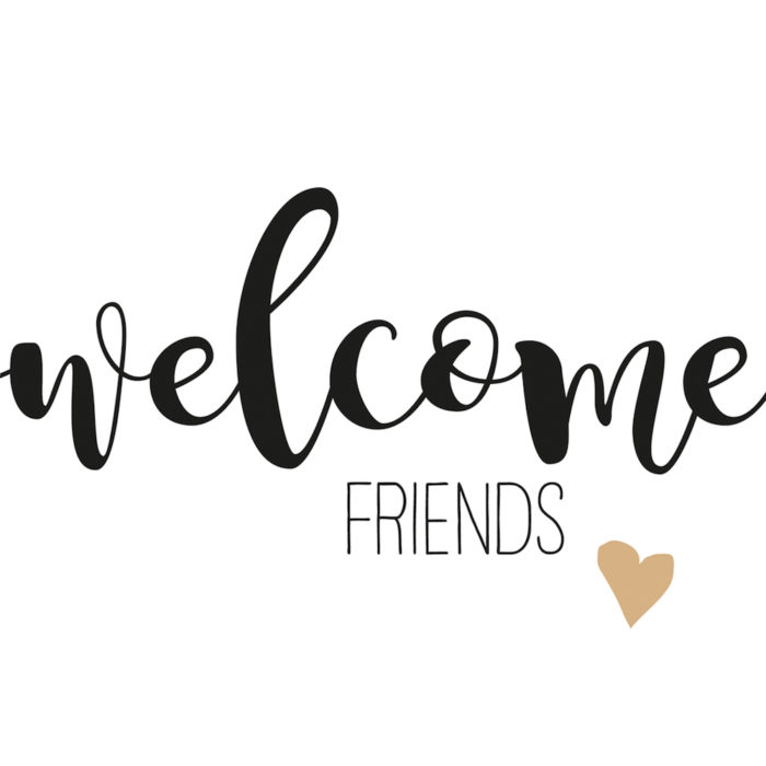 Serviette Friends Welcome