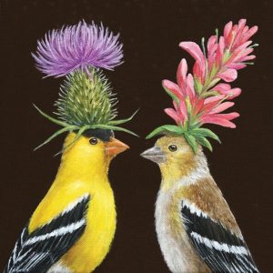 Serviette Goldfinch Couple