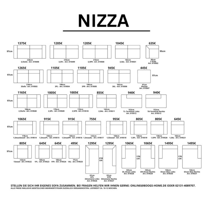 Sofa Nizza Online