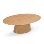 Ovaler Couchtisch Mangoholz 100x60cm