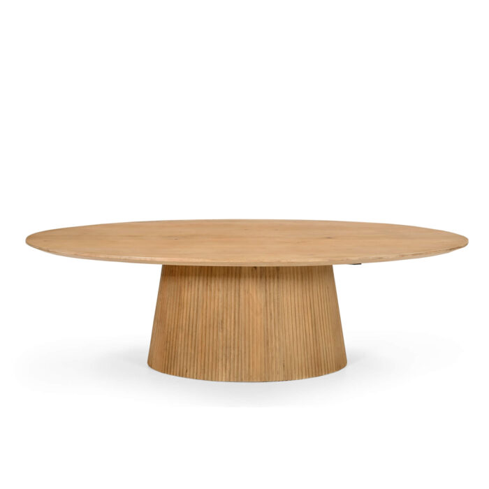 Ovaler Couchtisch Mangoholz 120x70cm