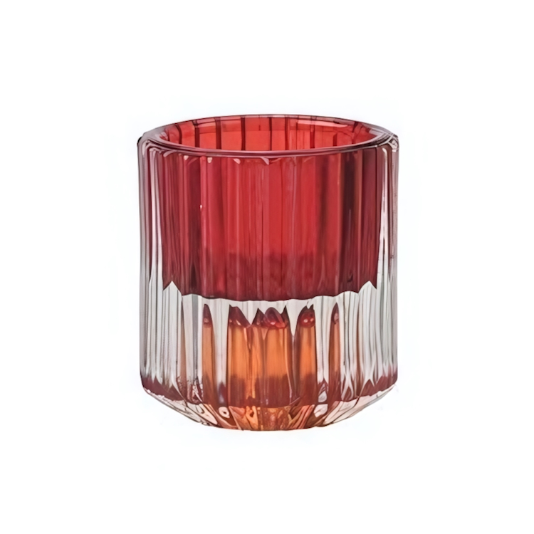 Kerzen-Teelichthalter Rot/Orange 020893_1