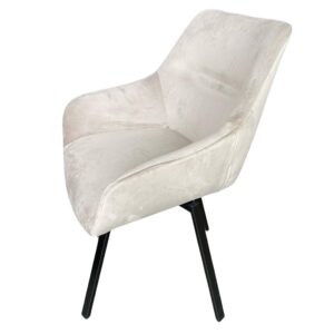Modern Drehstuhl Taupe Samt